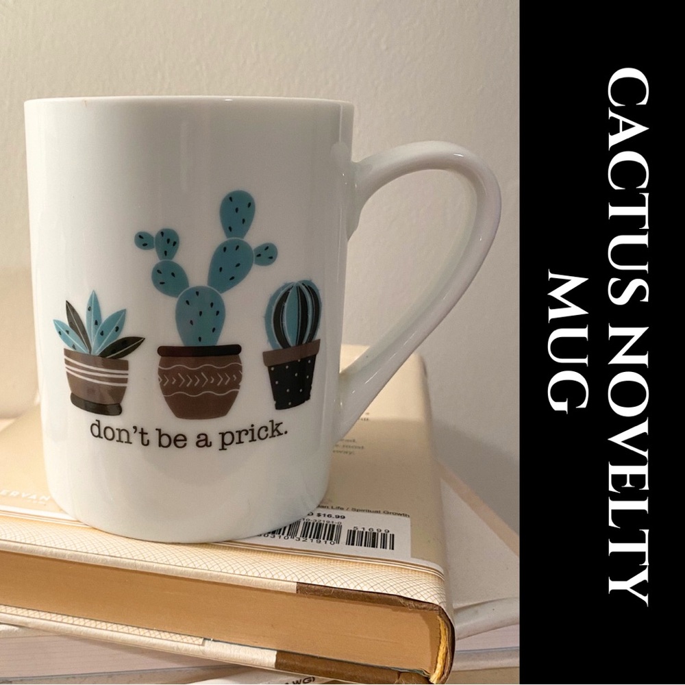 SOLD IN BUNDLE!! Cactus Novelty White Mug